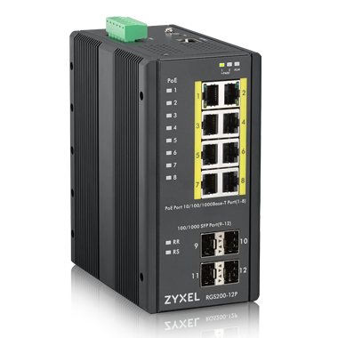 Коммутатор Zyxel RGS200-12P-ZZ0101F 8G 4SFP 8PoE+ 240W управляемый